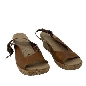 CROCS Brown Wedge Heels
